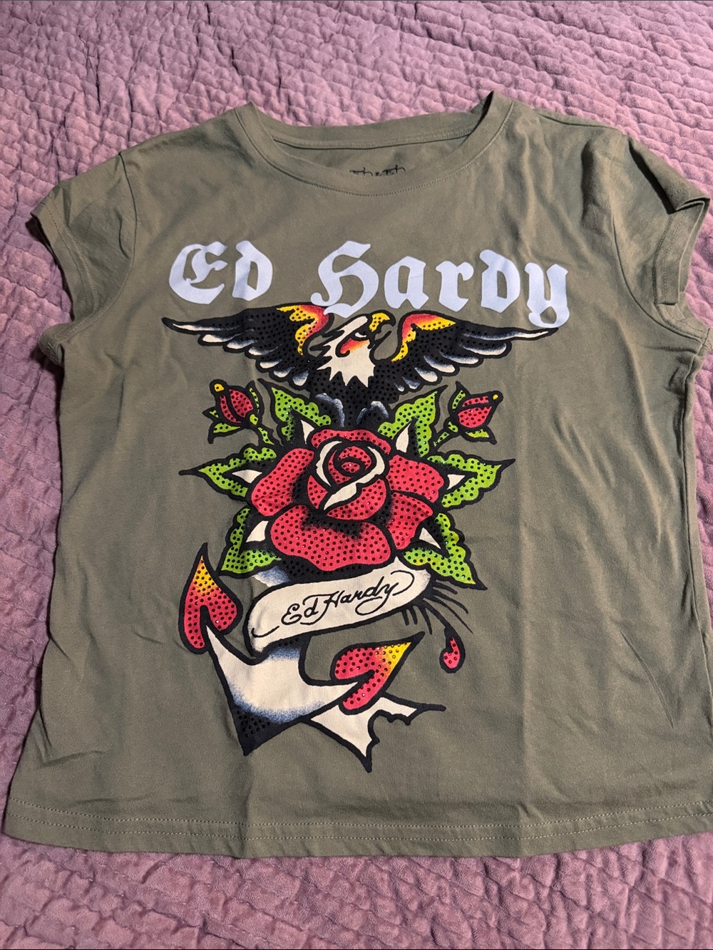 Womens Ed Hardy Baby Tee